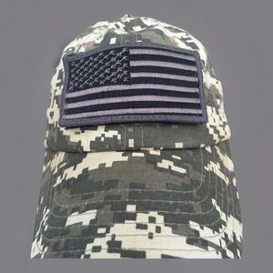 digital camo hat Tactical US Flag Removable Patch camoflauge cap USA